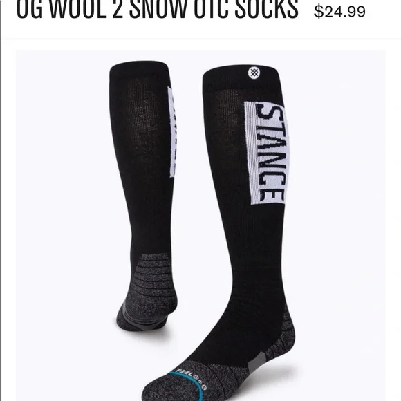 NWT Stance OG Wool Snow Socks. Over the calf length. - Picture 2 of 4